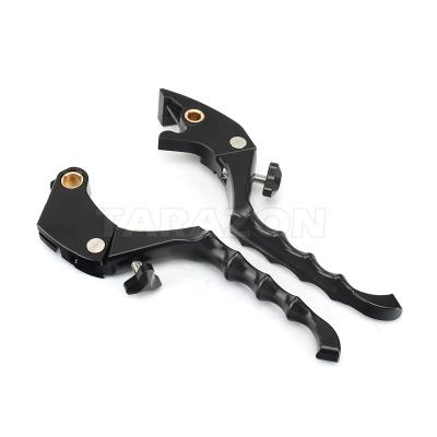 China 6061 Aluminum Motorcycle T6 Parts Billet CNC Plated Clutch And Brake Lever For Harley for sale