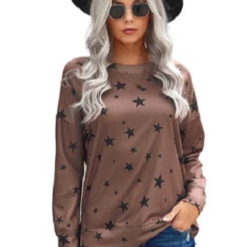 China Wholesale Premium Quality Anti-Wrinkle Soft Knitted Cotton Spandex Dot Printed Women Long Tee Shirts With Logo Customize For Street Wear for sale