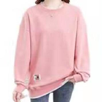 China Wholesale Premium Fit Performance Cotton Women Anti-wrinkle Long Sleeve Fitted Slim Crewneck Pullover Sweater for sale