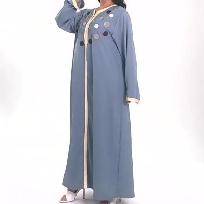 China Traditional Islamic Muslim Comfortable Wear Long Sleeve Dress Polyester Soft Clothing Fabric Clothes Cotton Dresses for sale