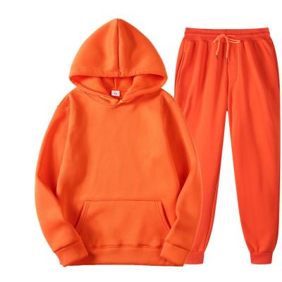 China Wholesale Breathable Sweaters Jogging Warm Long Sleeve Tracksuits Clothing Pullover Hoodie Set Two Piece Sets for sale