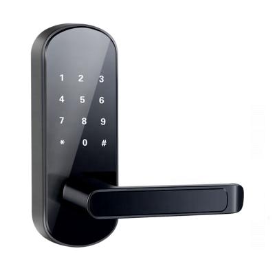 China TTlock Smart Keyless Wooden Electric Home Digital Fingerprint Lock Latch Office Password Door Lock for sale