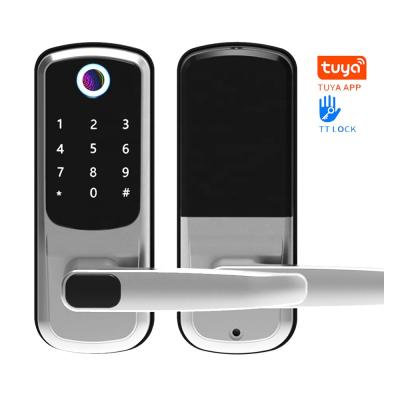 China Household combination password card key security tuya smart locks mortise home office ttlock electronic digital fingerprint locks for sale