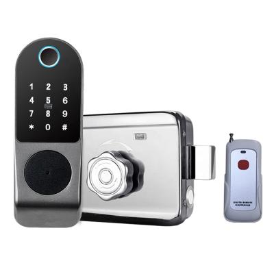 China Smart digital smart door lock deadbolt remote access iron door wooden door lock for sale