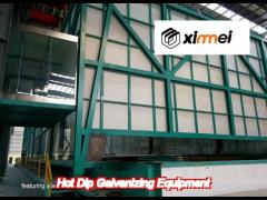 hot galvanizing equipment for steel wire coating and zinc bath customizable