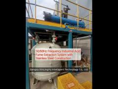 50/60hz frequency industrial acid fume extraction system with stainless steel construction