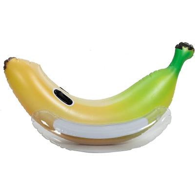 China Water Entertainment New Design Floating Banana Shape Fashionable Inflatable Swimming Pool Floating Tray For Adults for sale