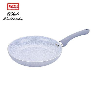 China Non viable aluminum cookware frying pan stick cheap frying pan 20-24-26-28cm for sale