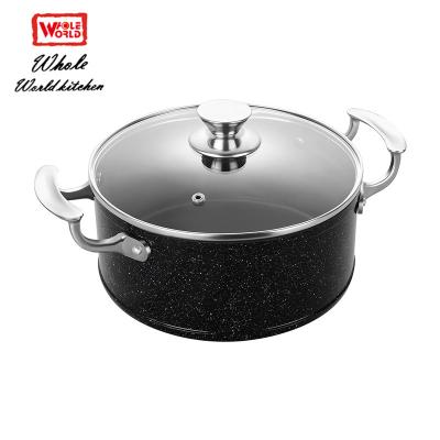 China 2019 Sustainable Hit Style Popular Pressed Non Stick Liner Kitchen Casserole Cookware for sale