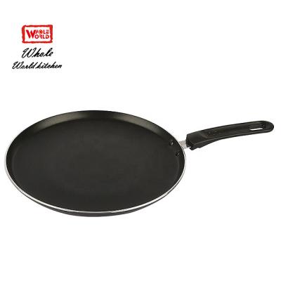 China Durable Reusable Aluminum Crepe Pan Eco-Friendly Pancake Hot Sale Non Stick Pizza Pan for sale