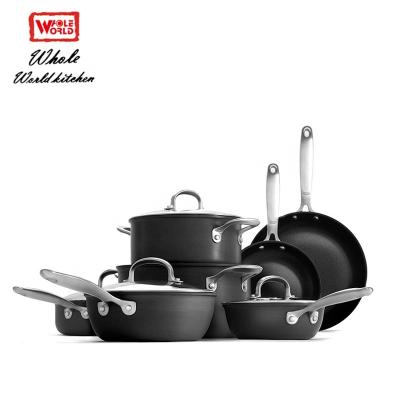 China Excellent Design Sustainable Elegant Stick Non Aluminum Cookware Set for sale