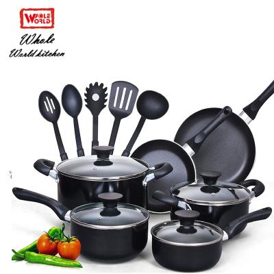 China Stylish Aluminum Nonstick Kitchen Cookware Set Sustainable Accessories Excellent Design for sale