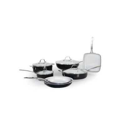 China Sustainable Popular Made In China Cookware Aluminum White Ceramic Coated Cookware Set for sale