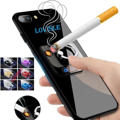 China Minimalist Lovisle Tech Universal Phone Grip Built-in Rechargeable Igniter With Kickstand Holder From Original Manufacturer for sale