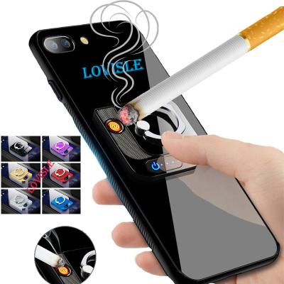 China Lovisle Technology 360 Degree USB Mobile Phone Finger Ring Holder Lighter Minimalist Mini Rotation Adjustable Desk Stand for sale