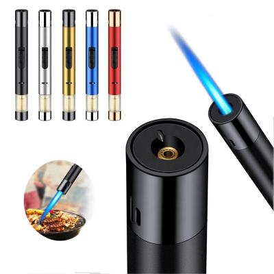 China Jet Windproof Torch Flame Butane Refillable Outdoor Torch Jet Windproof Torch Flame Butane Minimalist Campfire Lovisle Technology Kitchen Pocket Lighter for sale