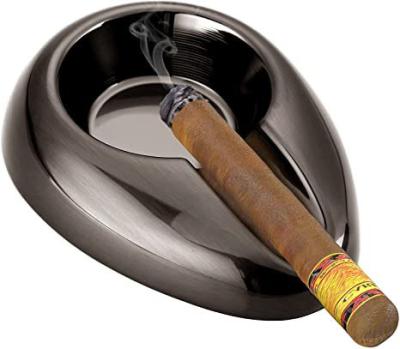 China Lovisle Tech Cigar Ash Tray Ash Tray With Cigar Slot For Table Home Outdoor Indoor Outdoor Patio Home Use for sale