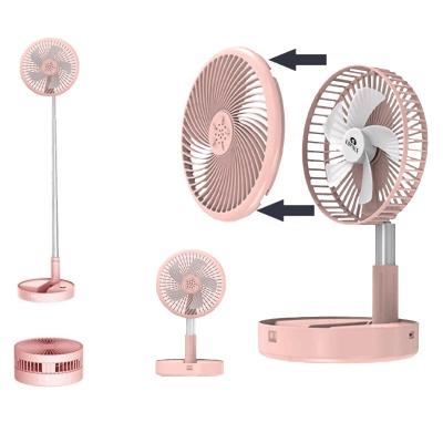 China Lovisle Technology Portable Travel Fans Expandable Foldable and Expandable Air Circulator Battery Operated for Desk and Table Use for sale