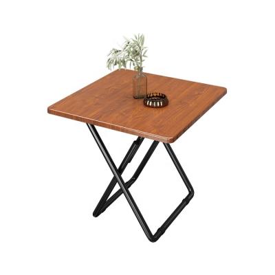 China 2021 Hot Sale Foldable Simple Folding Tables And Dining Chairs Portable Square Dining Table for sale