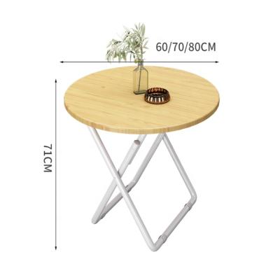 China 2021 foldable new design folding small round guest table occasional dining table for restaurants and homes for sale