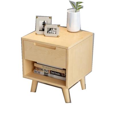 China Wholesale Nordic Modern Wooden Legs Large Modern Solid Wood Pine Nightstand With Drawer for sale