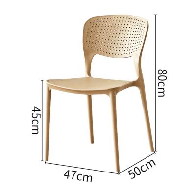 China 2021 New Arrival Stackable Minimalist Plastic Breathable Lounge Chair For Restaurants And Homes for sale