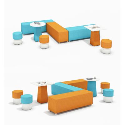 China (Other) modern adjustable creative personalized hetero type business reception desk rest office combination sofa corner sofa bed for sale