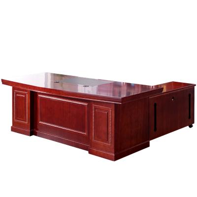 China Other Classic Luxury Wooden Executive Computer L Shape Desk Table Design for sale