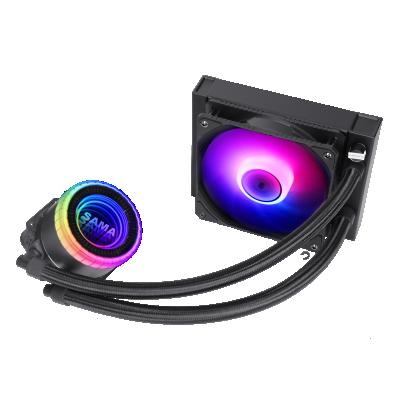 China Customizable Computer Case OEM ODM Factory LED Lights Fan CPU Liquid Water Cooler for sale