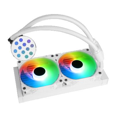 China White Computer Case SAMA Good Quality 240mm Radiator CPU Water Cooler for sale