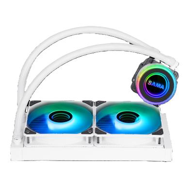 China Factory Wholesale White Radiator Computer Case SAMA 240mm CPU Liquid Cooler for sale