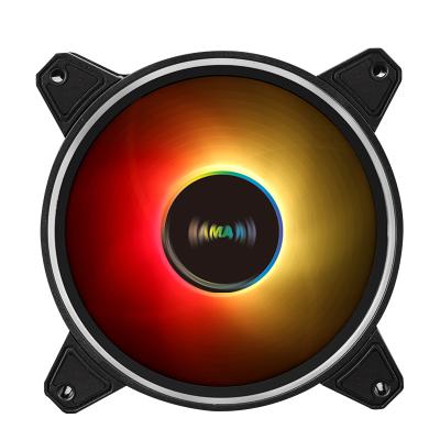 China Computer Case Customization 120mm (Rainbow) LED Color Fan Case ARGB Black Interior CPU Cooling for sale