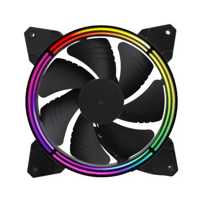 China Three Halo Light Effect SAMA Rifle Supporting ARGB Fan Computer Air Cooler CPU Fan for sale