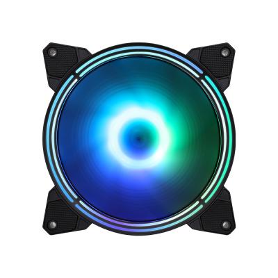 China Three Halos Light Effect (Inner and Outer Glow) Colorful SAMA Inner and Outer Glow PC Case Fan for CPU Cooling for sale