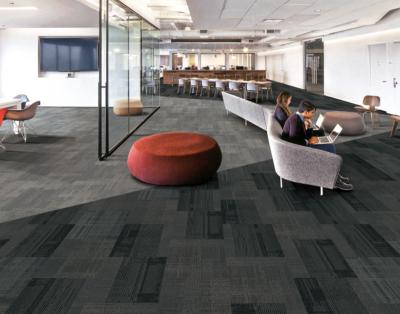 China Washable Public Conference Hospital Building Office Area Nylon Carpet Tiles for sale