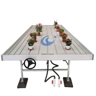 China Stable structure easily assembled 4x8 to grow hydroponic trays grow bench ebb and flow bench systems rolling benches for sale