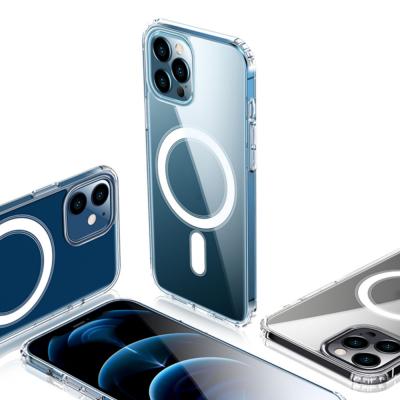 Κίνα For iPhone Phone Case With magnet TPU Case Transparent Magnetic Phone Cases for iphone 12 iphone 13 προς πώληση