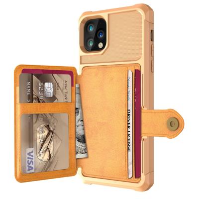 China Wallet Card Slots Shockproof Leather Cover Smartphone Case luxury wallet phone case for iphone 13 pro max zu verkaufen