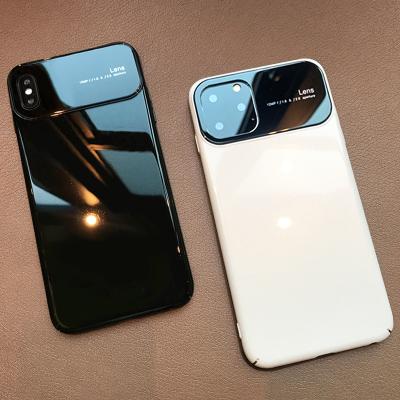 중국 Mirror bare metal Luxury lens PC for iPhone 13 12 11 Pro 6 7 8 plus X XS XR Ultra-thin lens cover Mirror phone case 판매용