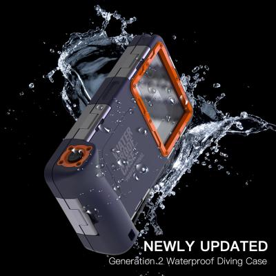 China Military Grade ip68 15m underwater 360 protective shockproof waterproof phone case tpu for iphone 12 13 waterproof iPhone case en venta