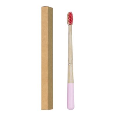 China Bamboo Biodegradable Soft Nylon Stiffens Bamboo Toothbrushes for sale