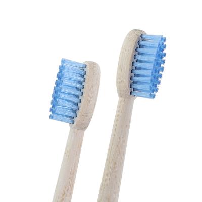 China Reusable and Biodegradable Adult Round Bamboo Toothbrush Stick Bristle Ergonomic Nylon Toothbrushes Eco-Friendly Bamboo for sale