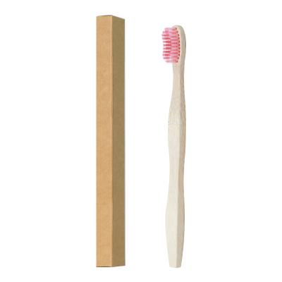 China Eco-Friendly Medium Firm Teeth Brush Bamboo Wave Kit Travel Bamboo Wooden Toothbrush Flat Personalized Bamboo Toothbrush 5 Packs for sale