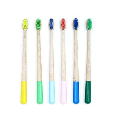 China Wholesale Eco-Friendly Natural Travel Toothbrush Travel Simple Design Adult Bamboo Toothbrush Charcoal for sale