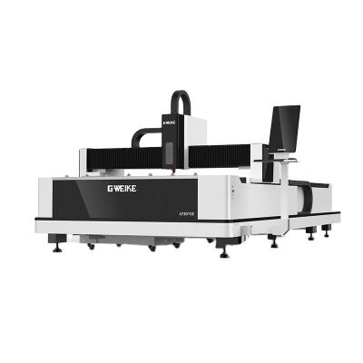 China Interesting outlook metal materials GWEIKE 3015E high effciency useful water-cooled money saving saving metal plate cut fiber laser cutting machine for sale