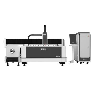 China Best Selling 1500w Gweike Fiber Laser Cutting Machine Metal Machine Water Cooled Laser Cutting With Rotary for sale