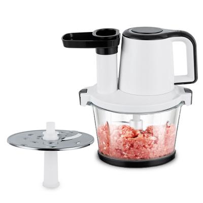 China Wholesale Vegetable Pure Copper Cleaver Blender Meat Maker Juice Maker 300W Motor China Slicing Shredding 3 in 1 Machine Fast Food Processor for sale