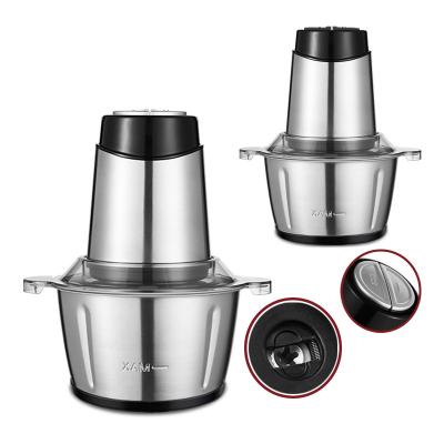 China High Efficiency 500W 2L High Efficiency 500W 2L Bowl Top Factory Kitchen Food Processor Home Electric Glass Blender Meat Cleaver Machine for sale