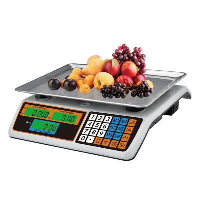 China Small Scale Commercial Fruit Kitchen / Vegetable Grading Scale 40kg Electronic Fruit Scale Selling Vegetables for sale