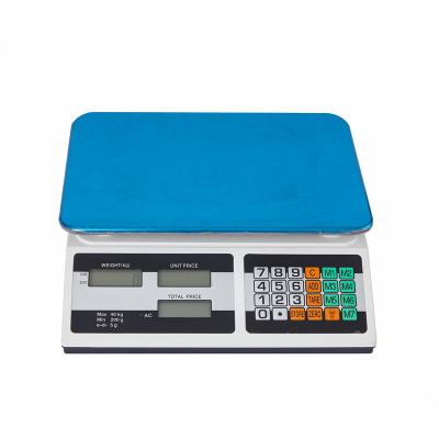 China 30kg/40kg price fruit scale electronic platform scale selling vegetable scale 68.50*38.0*37.0CM for sale